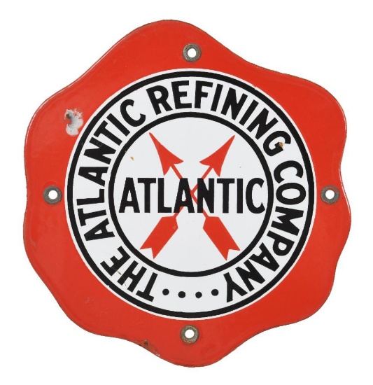 Atlantic "Fried Egg" Gas Pump Plate