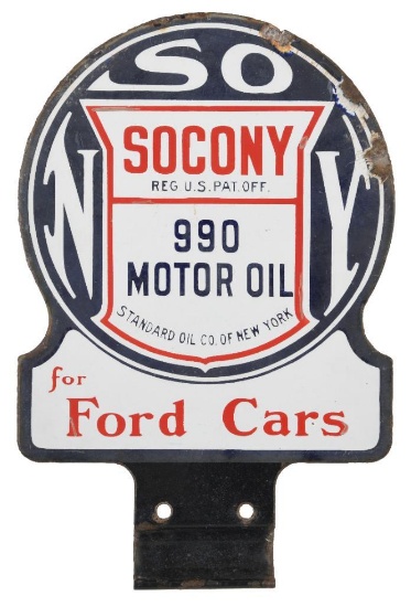 Early Socony Paddle Sign