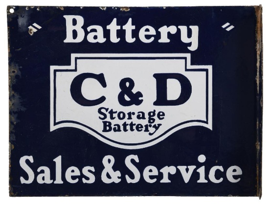Early C&D Battery Sign