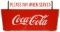 Coca Cola Back lit Glass Hanging Sign