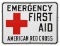 Emergency First Aid American Red Cross Sign