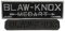 Lot Of 2 Blaw-Knox Cast Signs