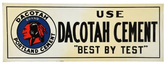 Dacotah Cement Sign
