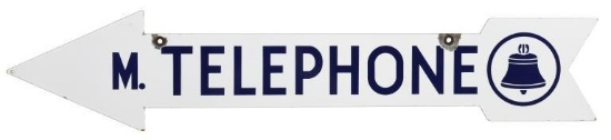 Telephone Arrow Sign