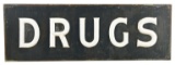 Drugs Milk Glass Sign