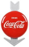 Drink Coca Cola Tin Button with Arrow