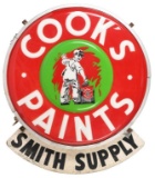 Cook's Paints Smith Supply Lighted Sign