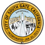 City of South Gate California Sign