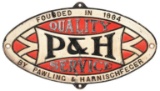 P & H Cast Sign