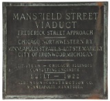 Mansfield Street Viaduct Cast Sign