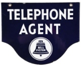 Telephone Agent Hanging Sign