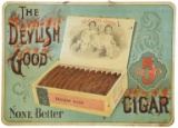 The Devlish Good 5 Cent Cigar Sign