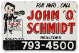 John O. Schmidt Realtor Sign