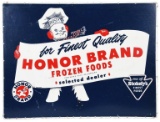 Honor Brand Frozen Foods Sign