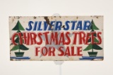 Silver Star Christmas Tree Sign