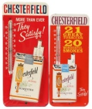 Lot Of 2 Chesterfield Cigarette Thermometers