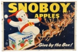 Snoboy Apples Cardboard Sign