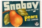 Snoboy Peaches Cardboard Sign