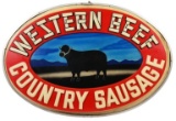 Western Beef Country Sausage Sign