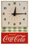 Coca Cola Light Up Clock