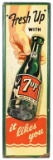 Fresh Up With 7 Up Vertical Sign