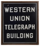 Western Union Telegraph Building Sign