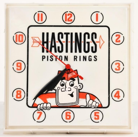 HASTINGS ADVERTISING CLOCK