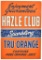 Hazle Clug Tru-Orange Sparkling Metal Sign