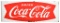 Drink Coca-Cola in Fish Tail Logo Porcelain Sleigh Sign