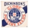 Dickinson's Globe Poultry Feeds w/chicken Porcelain Sign (repop)