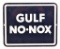 Gulf No-Nox Porcelain Sign