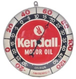 Kendall Motor Oil Round Thermometer