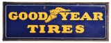 Goodyear Tires w/winged foot Logo Porcelain Sign
