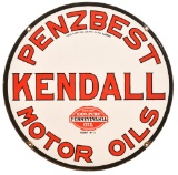 Kendall Penzbest Motor Oil Porcelain Sign