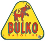 Bulko Gasoline w/elephant logo Porcelain Sign (TAC)
