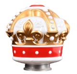Standard Oil OPC Gold-Red Milk Glass Crown Globe