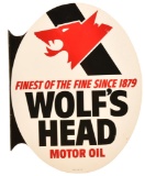 Wolf's Head Motor Oil Metal Sign