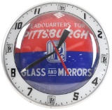 Pittsburgh Glass & Mirrors Double Bubble Clock