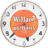 Willard Batteries Pam Lighted Clock