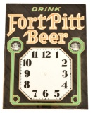 Drink Fort Pitt Beer Glass Clock Face