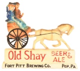 Old Shay Beer & Ale Chalkware Statue