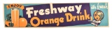 Enjoy Freshway Orange Drink Thin Cardboard Sign