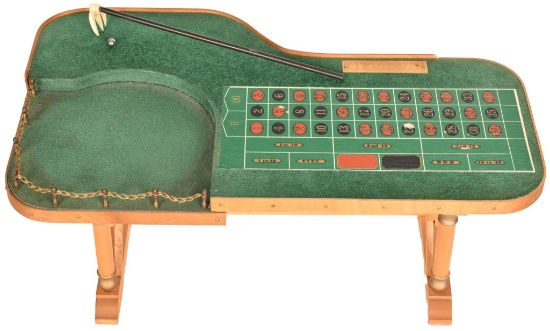 Miniature Roulette Table From Wilbur Clark?s Desert Inn