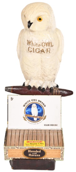 White Owl Cigar Papier Mache Store Display