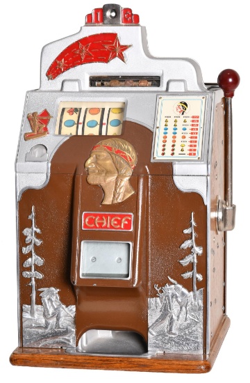 Jennings 1 Cent Chief 4-Star Slot Machine