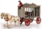 Hubley Cast Iron Royal Circus Bear Wagon w/side door