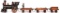 CPRR Ives Cast Iron Engine, Tender, 2-flat cars
