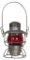 Railroad Lantern with Red Globe Etched S.P. Co.