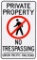 Union Pacific No Trespassing Metal Sign