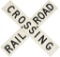 Railroad Crossing Metal Sign